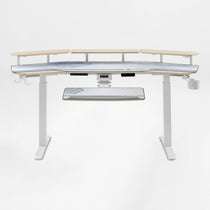 Eureka Ergonomic Aero Pro Wing-Shaped Desk product showcase side angle