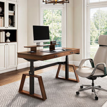 Executive Office Set: Ark Standing  Desk & Luxury Executive Chair