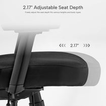 Axion Grey fabric adjustable seat depth