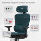 Axion Grey fabric ergonomic design for comfort and support