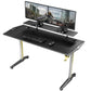 Sentry RGB gaming desk with monitor riser on white background