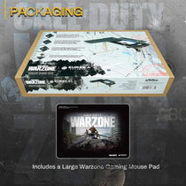 Eureka Ergonomic Call of Duty Gaming Standing Desk packaging with Warzone mousepad.