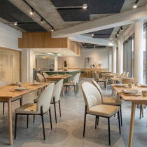 Chic, Upholstered Dining Side Chair Set of 2, Off-White