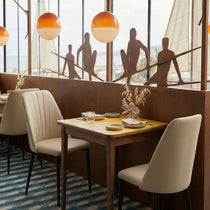 Chester, Upholstered Dining Side Chairs Set of 2, Off-white