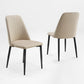 Off-White Chester Dining Chair With Black Legs, Modern Dining Room Furniture, 2 pcs
