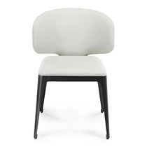Chateau Dining Side Chair in Off-White With Black Legs. Modern Dining Room Furniture.