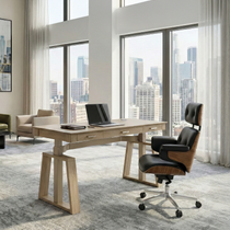 Executive Office Set：Ark EL Standing Desk & Executive Office Chair