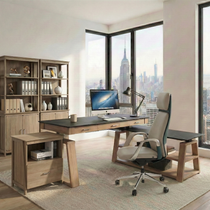 Executive Office Set: Ark EX Standing Desk, Chair & Storage