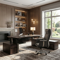 Executive Office Set: Zen Classic Standing Desk & Luxury Executive Chair