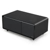 41" Smart Coffee Table with Fridge - Black