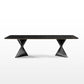 105.5"Modern Dining Table with Sintered Stone, Black