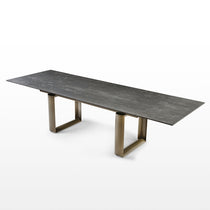 Savoy Extendable Dining Table With Sintered Stone in Black - Modern Dining Table.