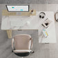 Ark L60 L Shaped Executive Slate Standing Desk White / Right Side