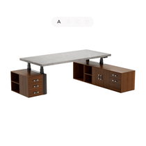 Zen Pro Series, 87"/72" Executive Standing Desk with Cabinets Set