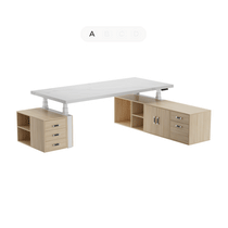 Zen Pro Series, 87"/72" Executive Standing Desk with Cabinets Set