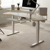 Aero Pro Wing-Shaped Standing Desk (72"x23") - Maple