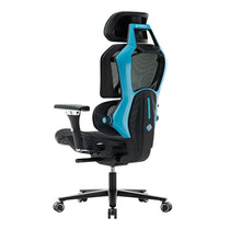 Eureka Ergonomic Typhon Hybrid Gaming Chair in Black and Teal, Ergonomic Design for Home Office and Gaming.
