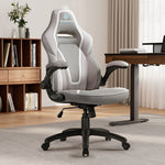 Eureka Ergonomic, Gray High-back Racing Seat Lumbar Support Leather Gaming Chair