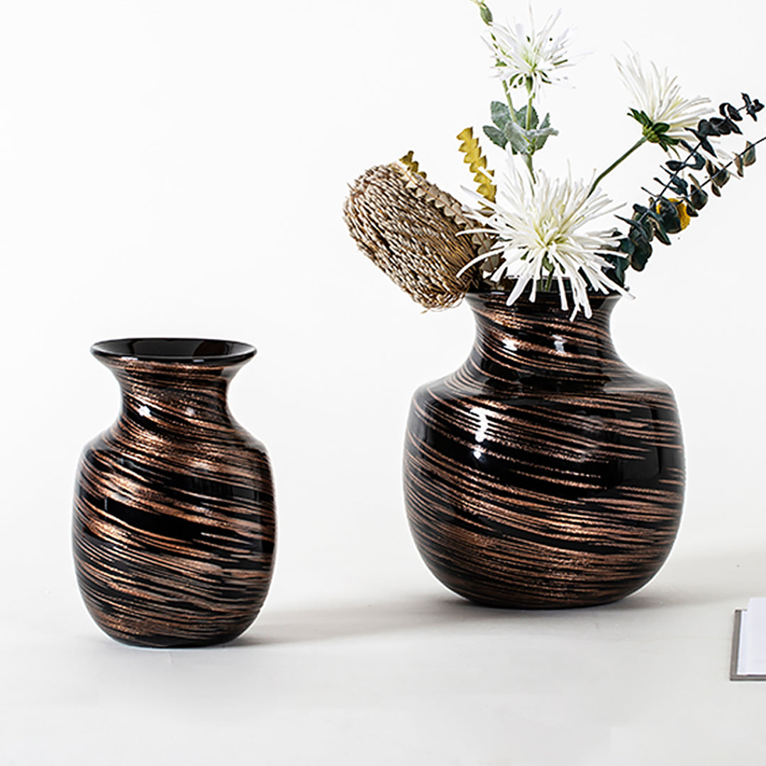 HD-02, 7.5''/9''H, Rustic Vase