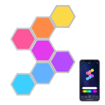 Lucet Art Lighting Hexagon Led Panels - Synchronize Sound and Light With Color Control On Smartphone.