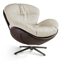 Alexia Comfy Swivel Lounge Chair in Gray, Modern Design and Comfortable With Ergonomic Support.