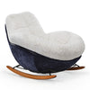 Chloe, Comfy Rocking Lounge Chair, Off White - Off-White