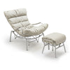 Liam Rocking Lounge Chair with Ottoman, Gray - Gray