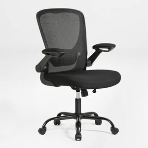 Onyx Ergonomic Office Chair With Black Mesh Back, Adjustable Armrests, Ergonomic Design,Back View.