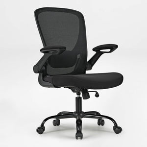 Onyx Ergonomic Office Chair With Black Mesh Back, Adjustable Armrests, Ergonomic Design,Back View.