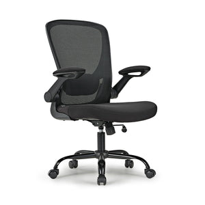 Onyx Ergonomic Office Chair With Black Mesh Back, Adjustable Armrests, Ergonomic Design,Back View.
