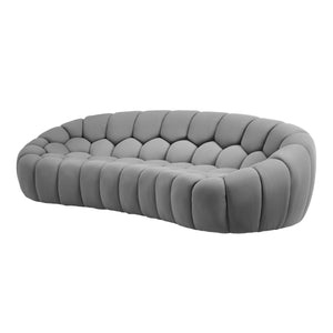 Luca, Loveseat Sofa Gray