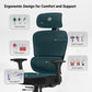 Ergonomic Support Red Fabric