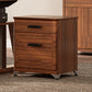 Eureka Ergonomic 19" File Storage Cabinet, Walnut