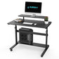 Eureka Ergonomic 41x23 Manual Height Adjustable Desk, Black