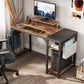 Eureka Ergonomic 47'' Modern Home Office Desk, Rustic Brown