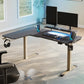 Eureka Ergonomic 60x23 Gaming Standing Desk, Black
