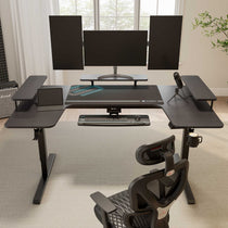 Eureka Ergonomic U-Shaped Standing Desk With Accessories, Ergonomic Setup for Workspace.