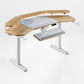 Eureka Ergonomic Aero Pro Wing-Shaped Standing Desk Setup With Accessories, Ergonomic Design, and Monitor.