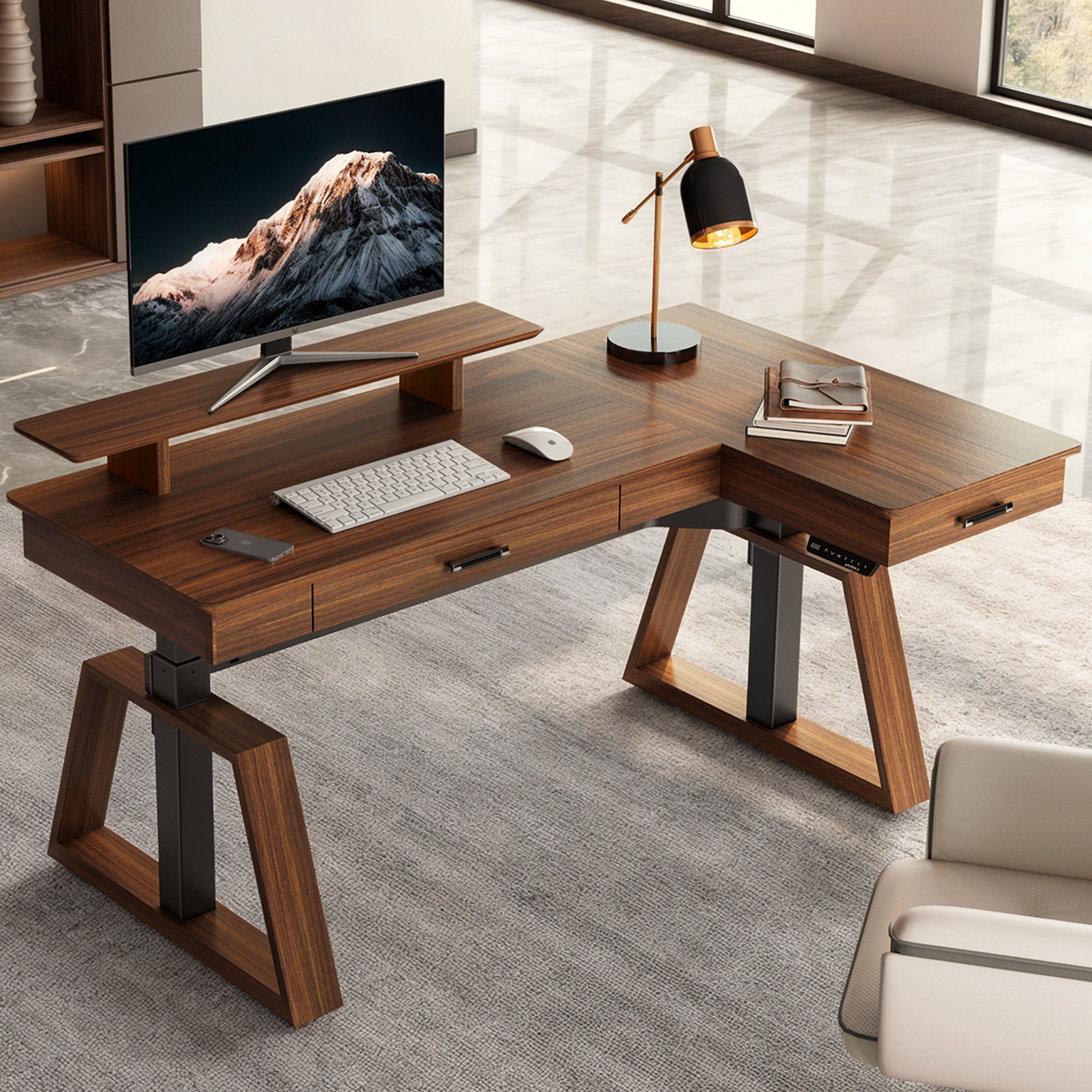 Stylish Kitchen Rising Desk Eureka Ergonomic| Executive Desks | Home Office Stand up Desk