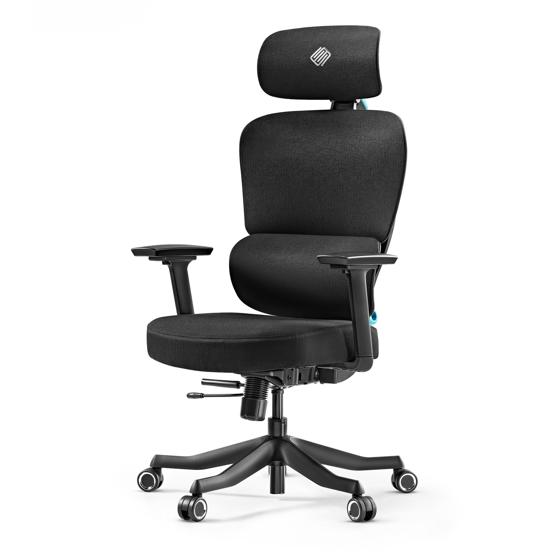 Eureka Ergonomic Axion Hybrid Gaming Chair, Blue, Fabric