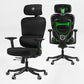 Eureka Ergonomic Axion gaming chair,green, fabric 