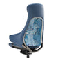 Eureka Ergonomic Beautiful Design Genuine Leather Office Chair, Blue