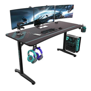Eureka Ergonomic Gip 60 Gaming Desk With Accessories, Full Surface Mouse Pad.