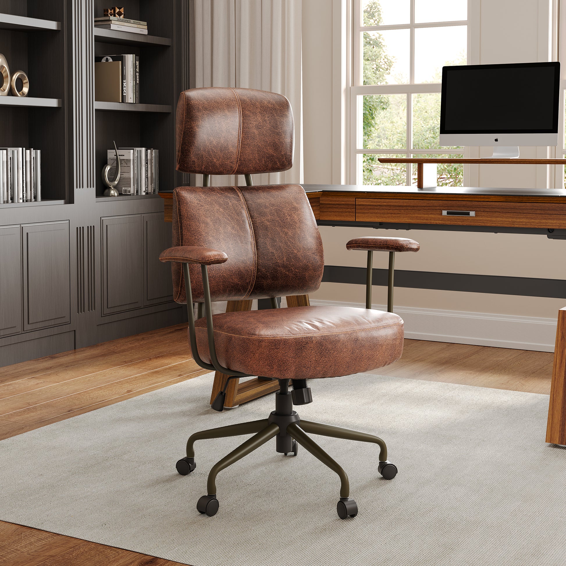 Eureka Ergonomic Cameron, Brown Office Chair