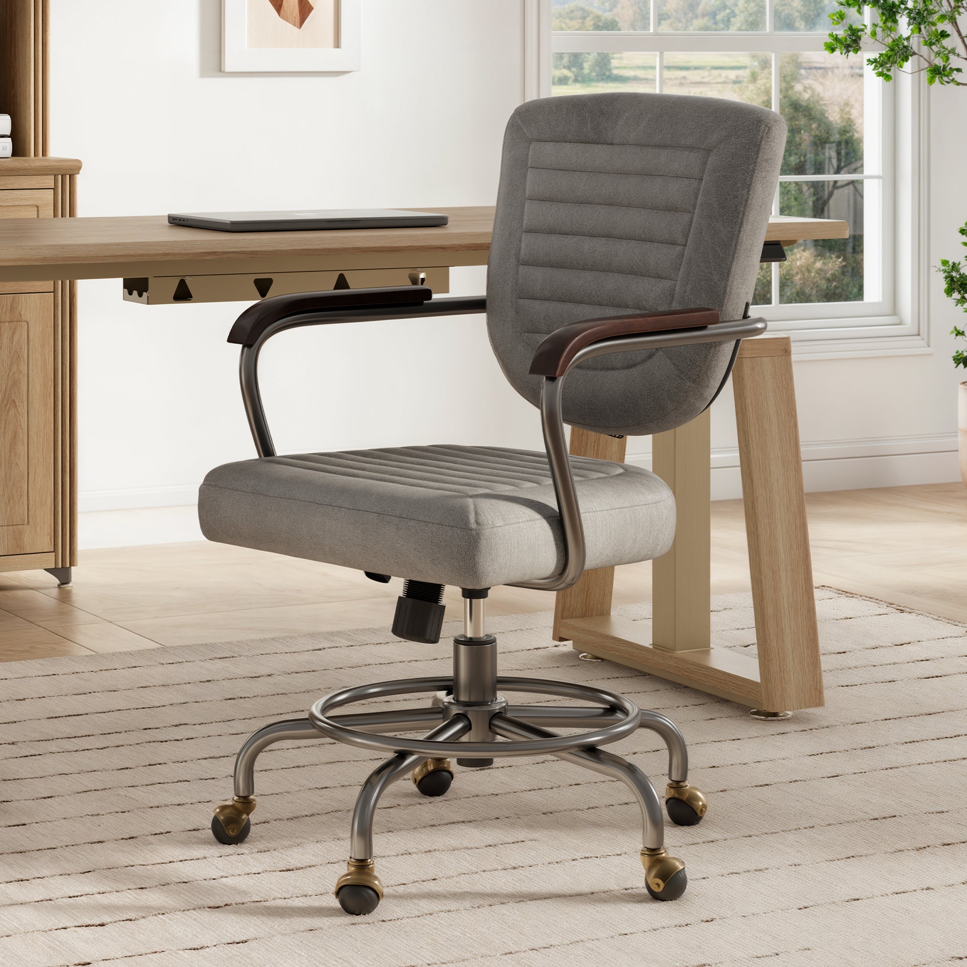 Eureka_Ergonomic Cole, PU Leather Task Office Chair