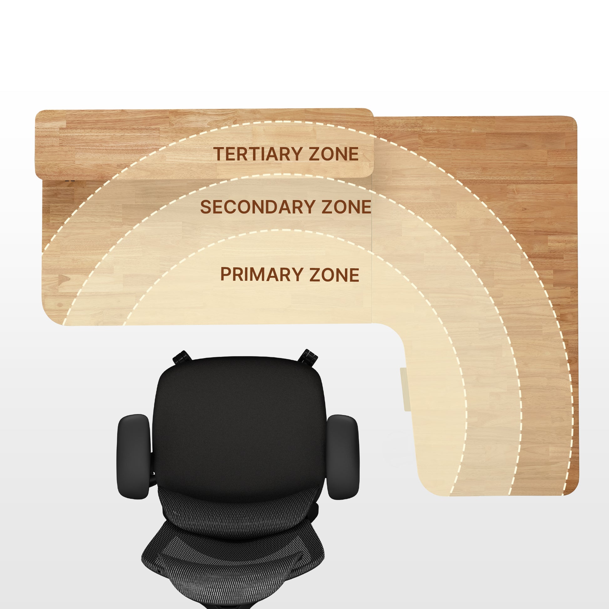 Eureka_Ergonomic  Large desk surface provides ample workspace