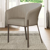 Fashionable High-end Dining Chair 1 PC, Dark Gray - Dark Gray