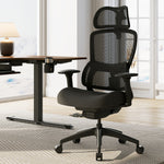 Eureka Ergonomic LARK Adjustable Lumbar Home Office Chair，Black