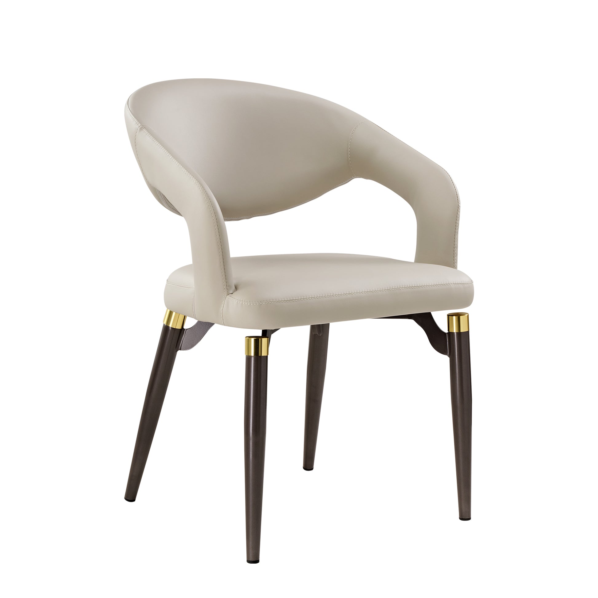 Eureka Ergonomic Modern Gray Dining Chair with A Plump Seat Cushion Set of 2