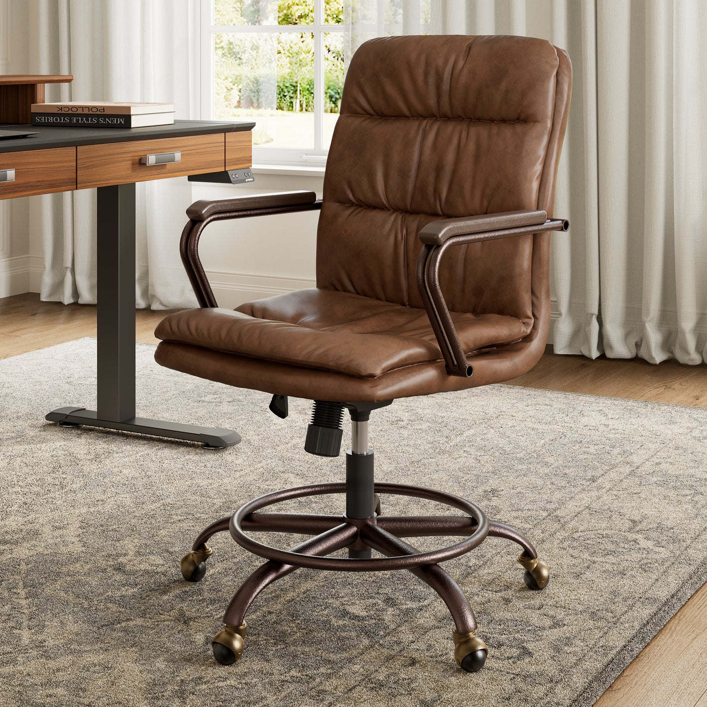 Eureka Ergonomic PU Leather Good Executive Desk Office Chair